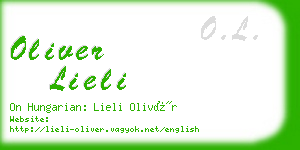 oliver lieli business card